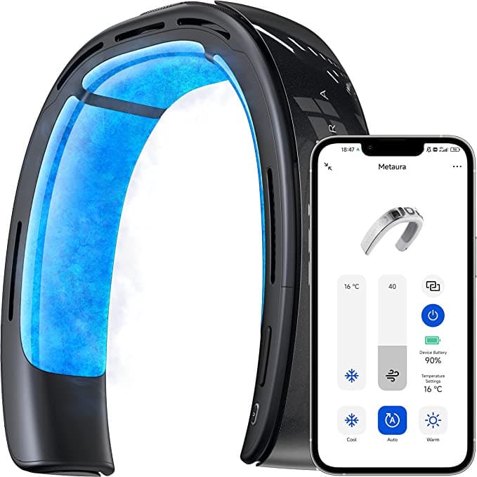 RANVOO Metaura Pro Ultimate Personal 5800mAh Wearable Air Conditioner Cooling / Heating
